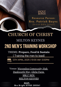 2nd Men's Training workshop